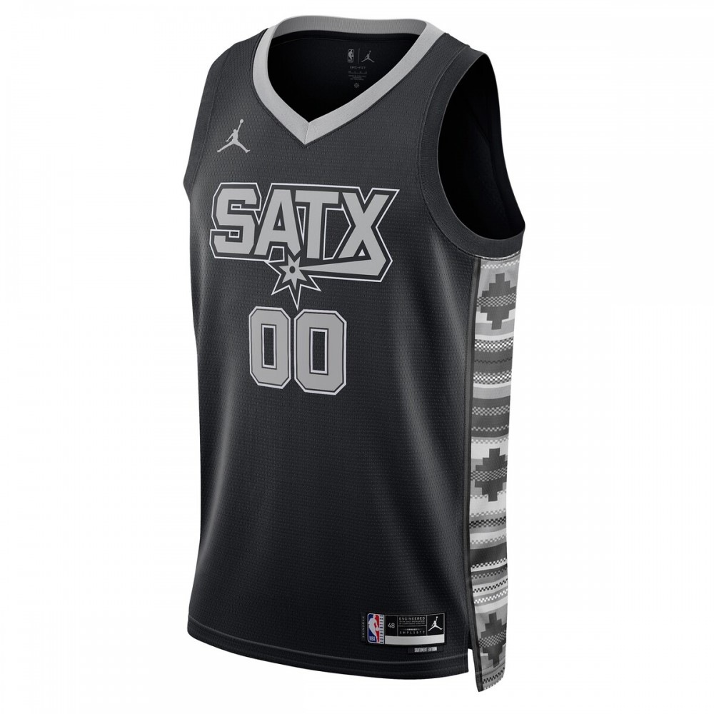 San Antonio Spurs Jordan Brand Unisex 2022/23 Swingman Custom Jersey - Statement Edition - Black-Pro Kit Vault | Brand New 26/27 Sports Jerseys